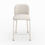 Bento - Lot De 2 Chaises Pour Ilot Central, Tissu Texturé Écru Chiné
