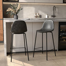 Set of 2 Henrik Island Chairs - Grey/Black