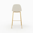 Chaise pour îlot central Henrik en cuir synthétique blanc 65 cm (lot de 2)