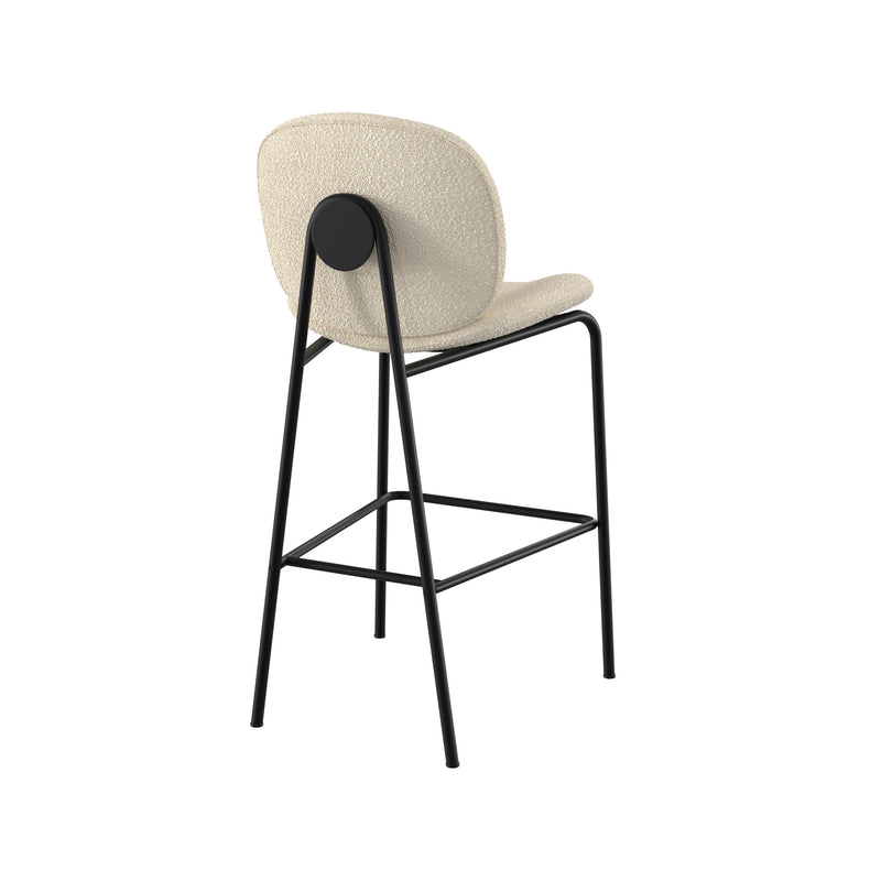 Set of 2 Iris Bar Stools - Beige