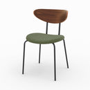 Chaise Jade en velours côtelé vert kaki (lot de 2)