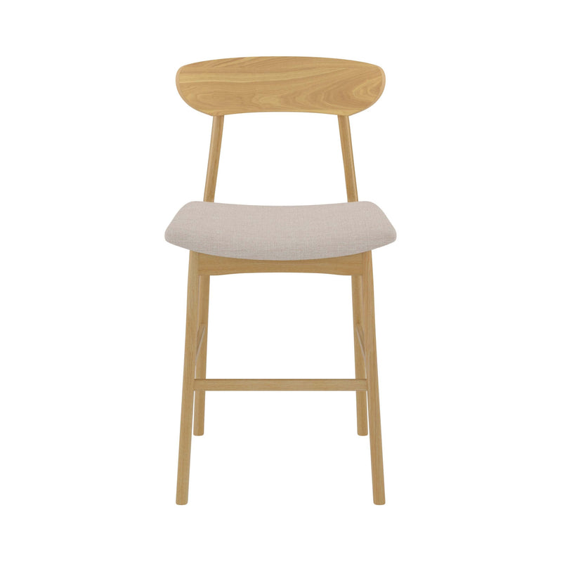 Set of 2 Lana Bar Stools - Beige