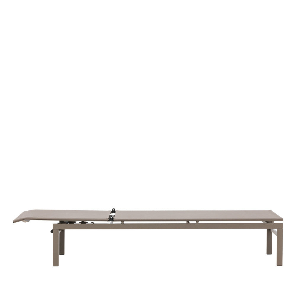 Massimo - Tumbona reclinable - Aluminio - Beige