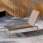 Massimo - Tumbona reclinable - Aluminio - Beige