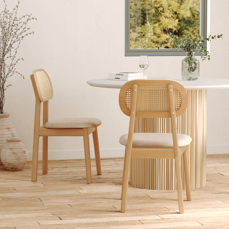 Set of 2 Maria Chairs - Beige
