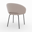 Chaise Milly en tissu beige chiné