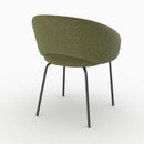 Chaise Milly en tissu vert chiné
