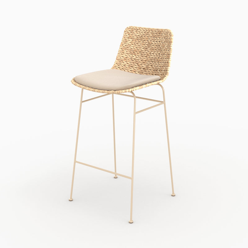Set of 2 Faro Bar Stools - Beige