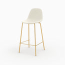Chaise pour îlot central Henrik en cuir synthétique blanc 65 cm (lot de 2)