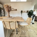 Set of 2 Tamara Bar Stools - Beige