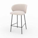 Chaise pour îlot central Victoria en tissu beige 68 cm (lot de 2)
