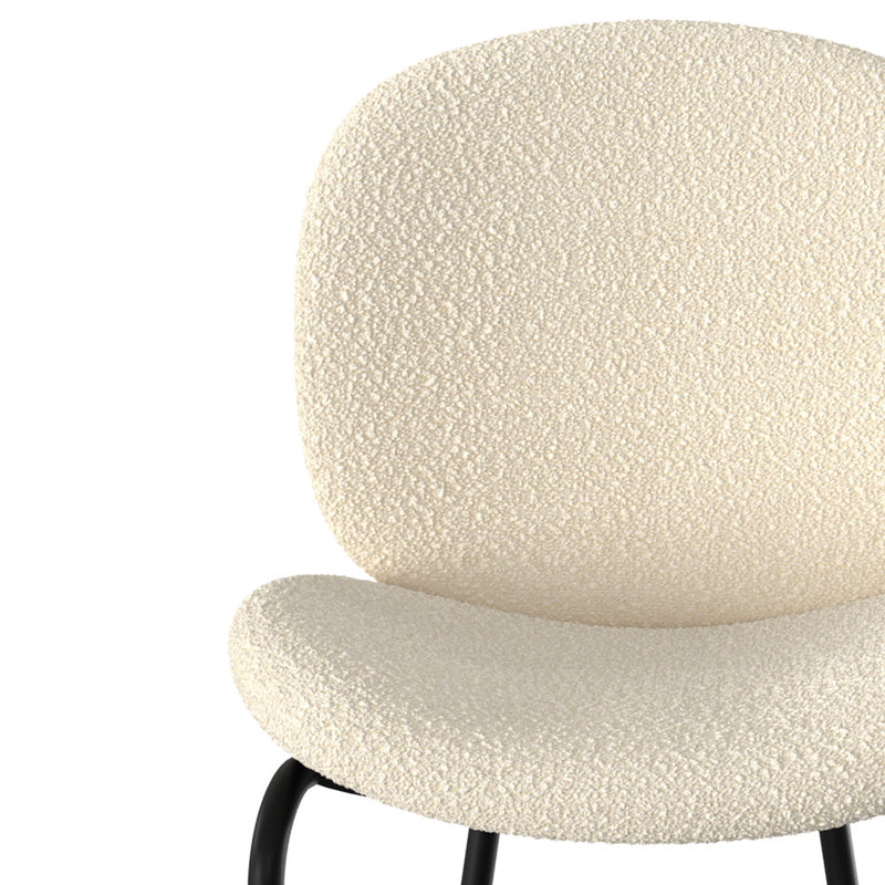 Set of 2 Iris Bar Stools - Beige