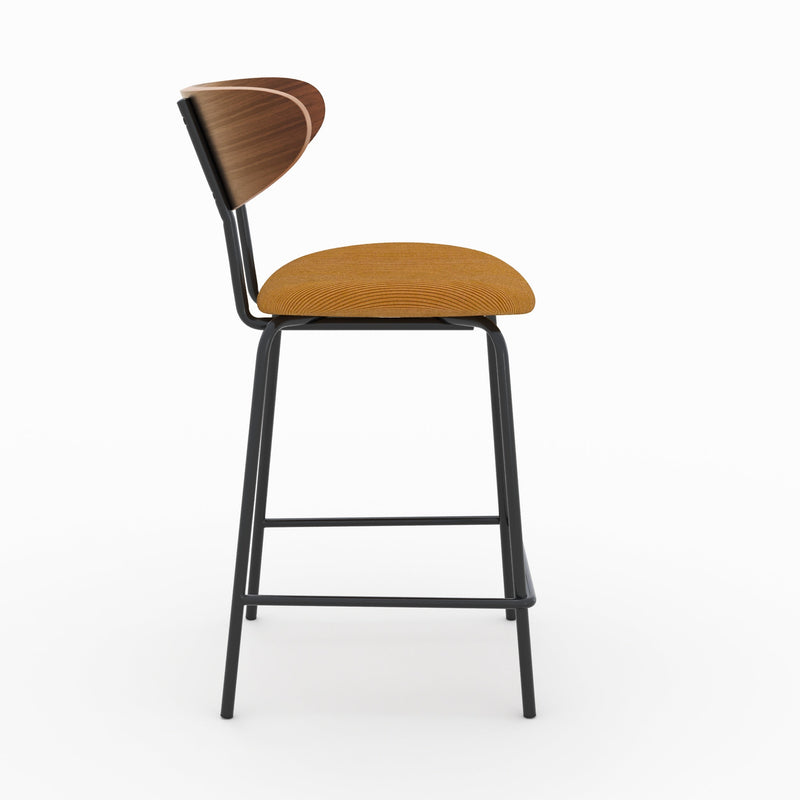 Set of 2 Jade Bar Stools - Yellow