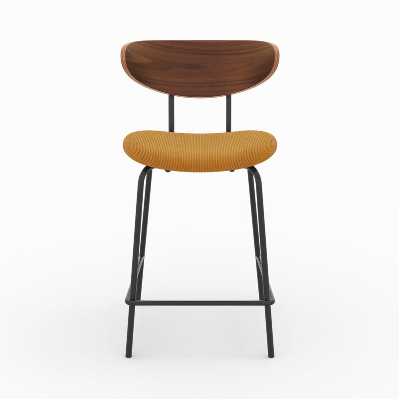 Set of 2 Jade Bar Stools - Yellow