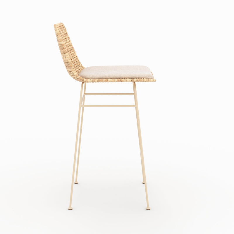 Set of 2 Faro Bar Stools - Beige