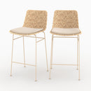 Set of 2 Faro Bar Stools - Beige