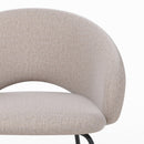 Chaise Milly en tissu beige chiné