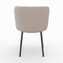 Chaise Aby en tissu beige chiné