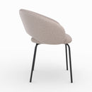 Chaise Milly en tissu beige chiné