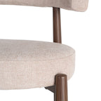 Ozza - Chaise dossier arrondi - Tissu