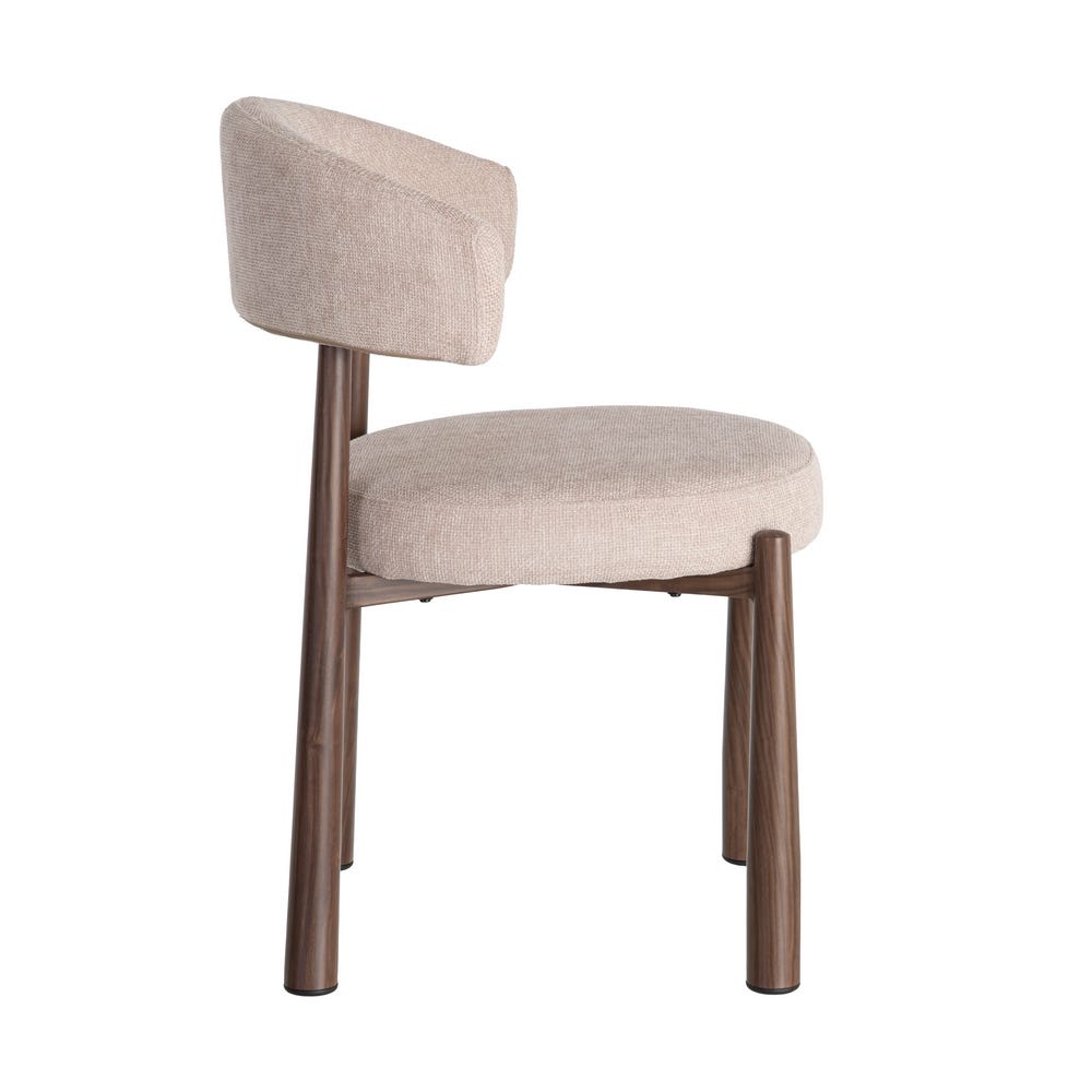 Ozza - Chaise dossier arrondi - Tissu