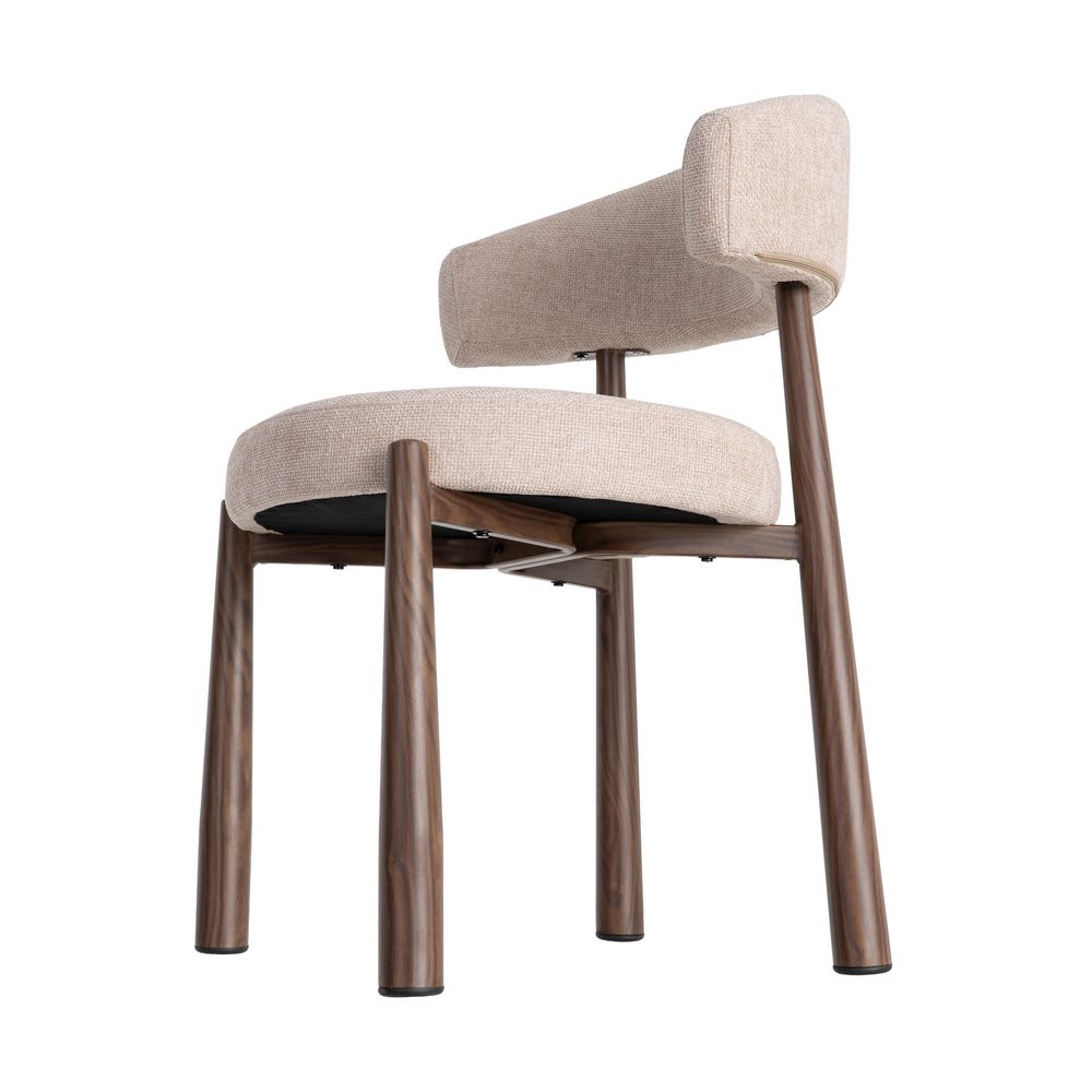 Ozza - Chaise dossier arrondi - Tissu