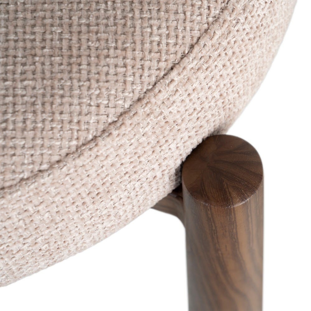 Ozza - Chaise dossier arrondi - Tissu