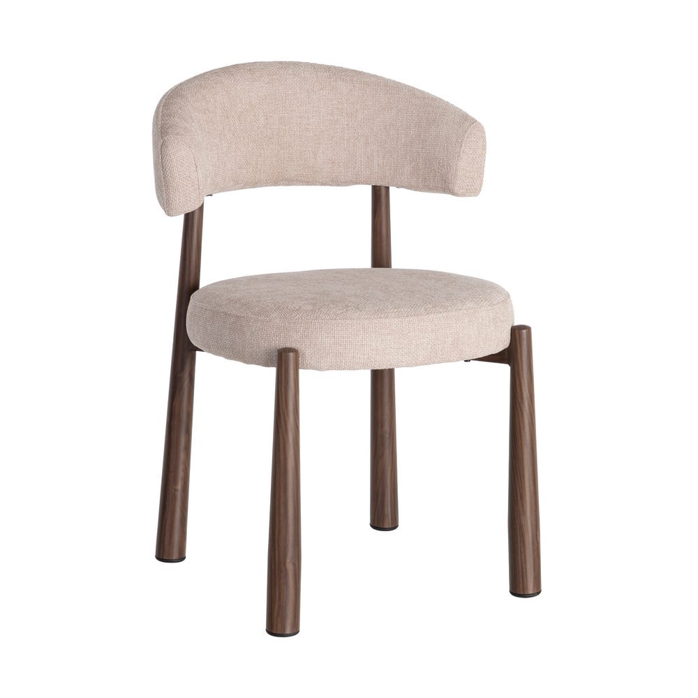 Ozza - Chaise dossier arrondi - Tissu