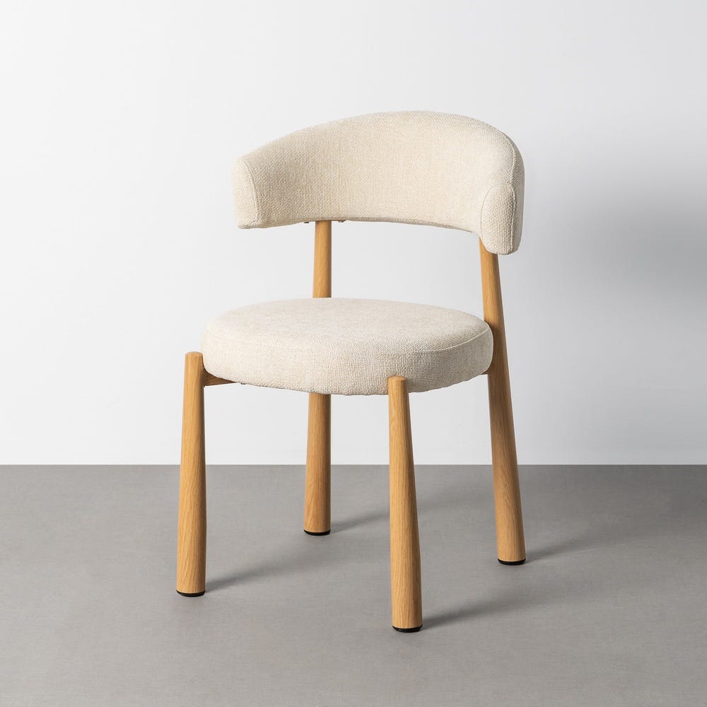 Ozza - Chaise dossier arrondi - Tissu