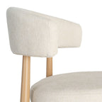 Ozza - Chaise dossier arrondi - Tissu