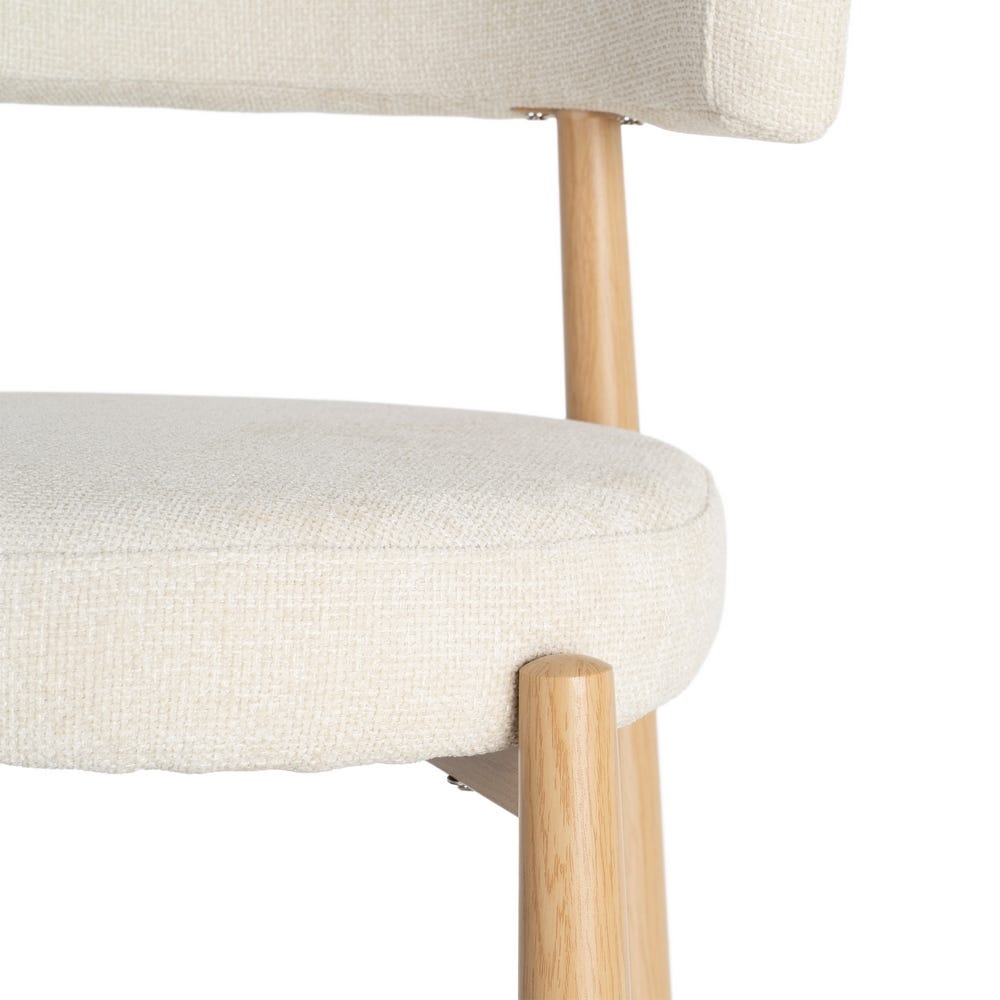 Ozza - Chaise dossier arrondi - Tissu