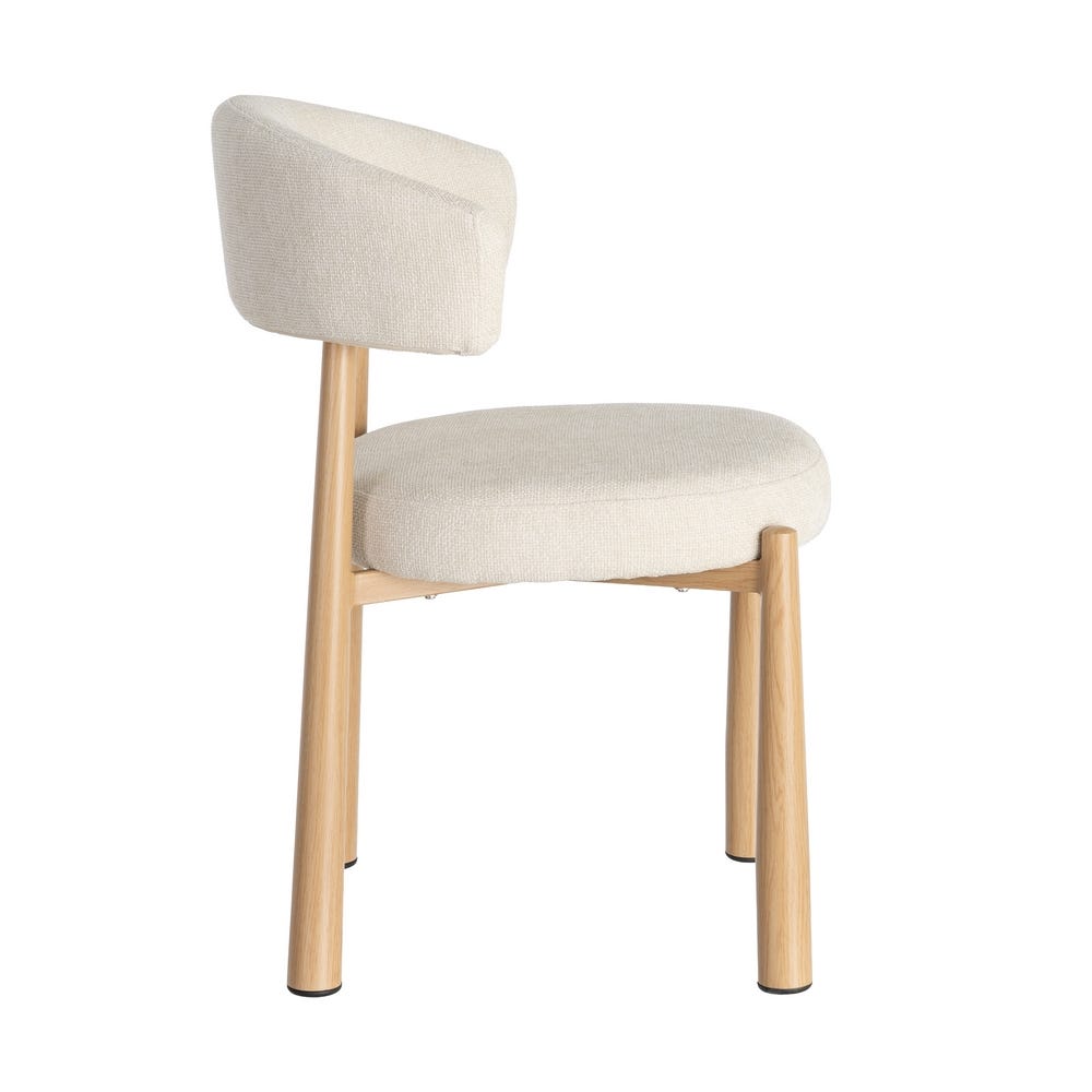 Ozza - Chaise dossier arrondi - Tissu