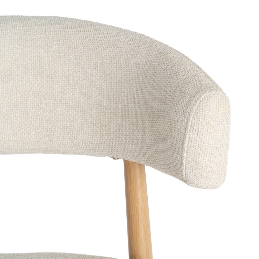 Ozza - Chaise dossier arrondi - Tissu