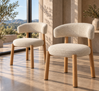 Ozza - Chaise dossier arrondi - Tissu