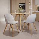 Set of 2 Cozy Chairs - Taupe