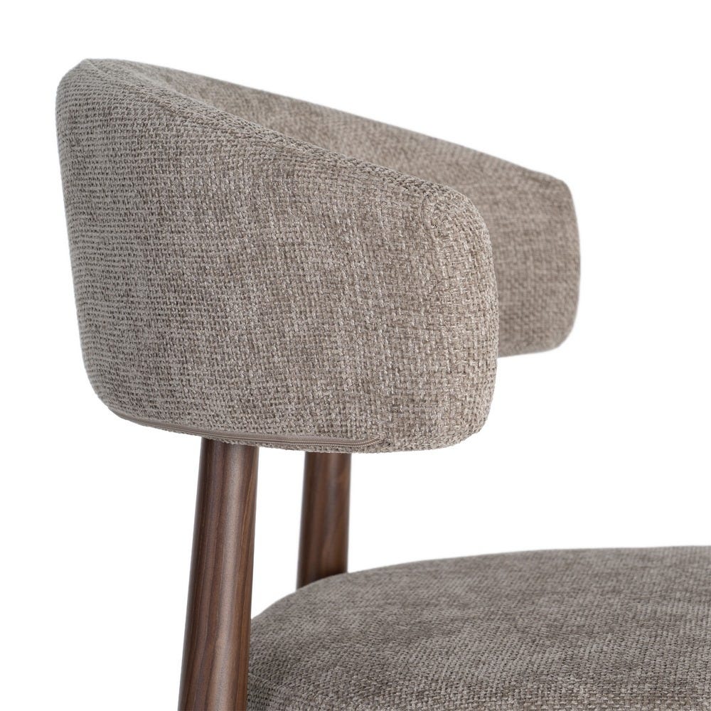 Ozza - Chaise dossier arrondi - Tissu