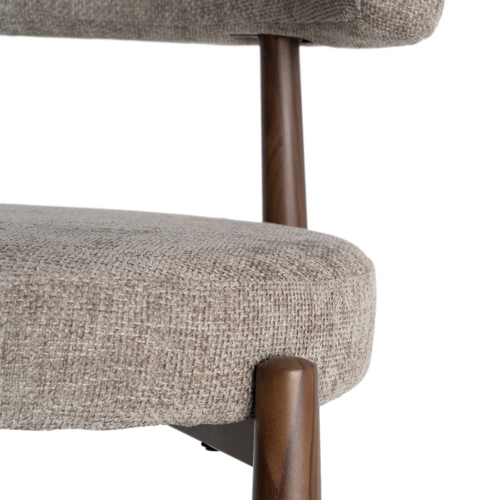 Ozza - Chaise dossier arrondi - Tissu