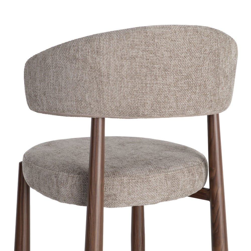 Ozza - Chaise dossier arrondi - Tissu