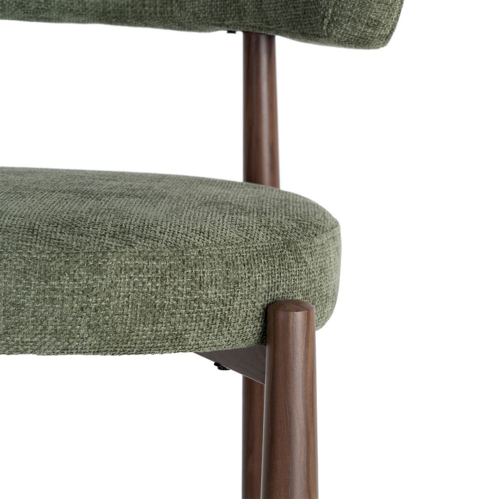 Ozza - Chaise dossier arrondi - Tissu