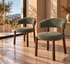 Ozza - Chaise dossier arrondi - Tissu