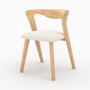 Vega Bouclé Chair - Light Brown