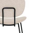 chaise verger en tissu vert et pieds en m_tal noir lot de 2