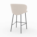 Chaise pour îlot central Victoria en tissu beige 68 cm (lot de 2)