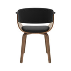 Piada - Chaise En Cuir Synthétique Noir