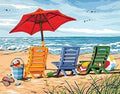 Peinture Par Numéros - Chaises À La Plage