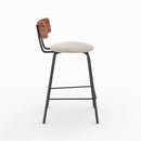 Set of 2 Alize Bar Stools - Beige