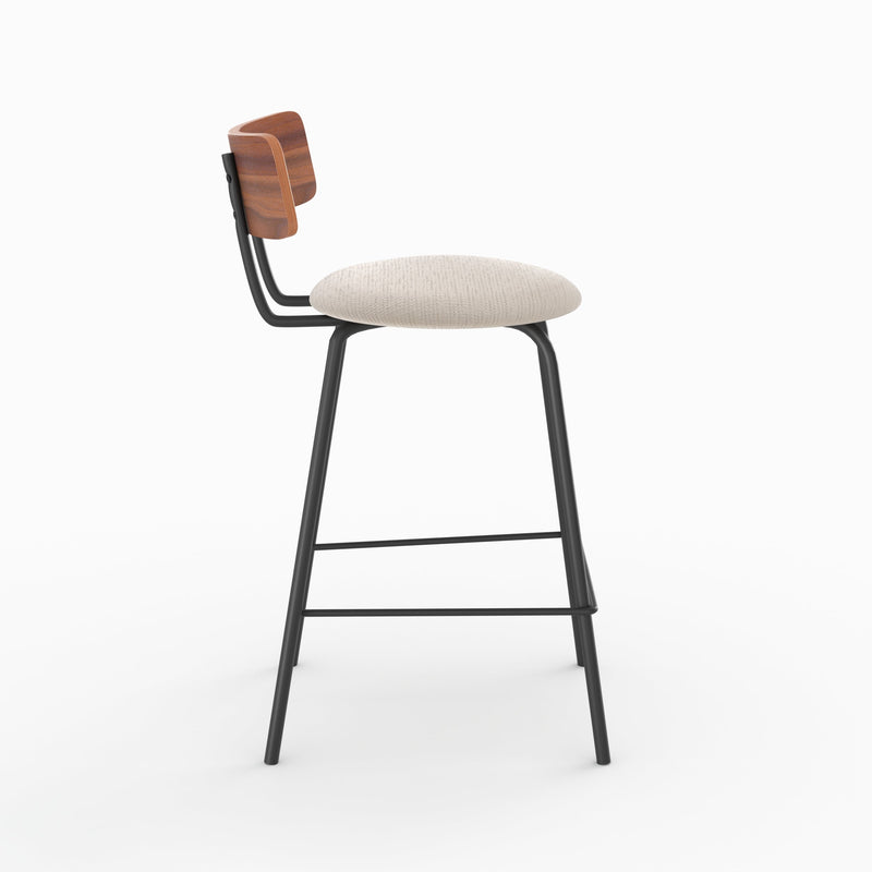 Set of 2 Alize Bar Stools - Beige