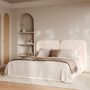 Tête de lit Etna en tissu blanc 160 cm