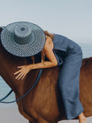 Carlota Straw Hat - Babyblue/Navyblue