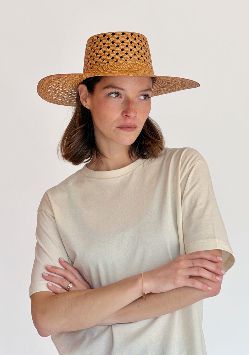 Carlota Straw Hat - Terra Beige